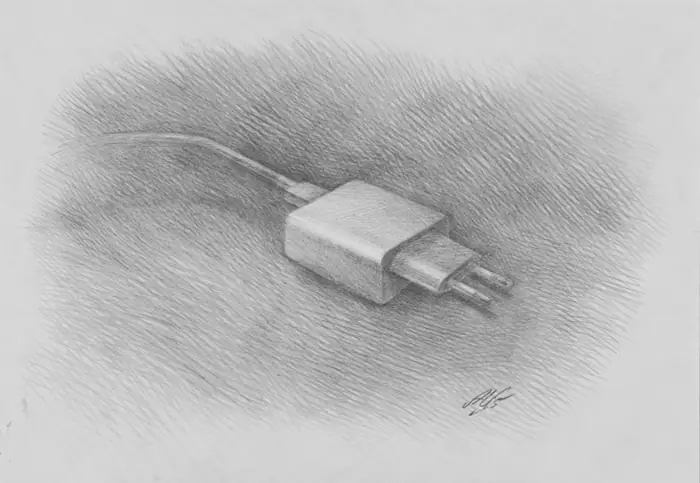 Академический рисунок ученика студии